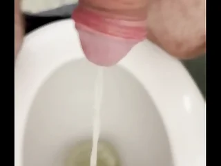 Public toilet piss